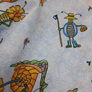 Novelty Bug Print Fabric 1 Yard‎ x 36" Wide Whimsical Garden Insects